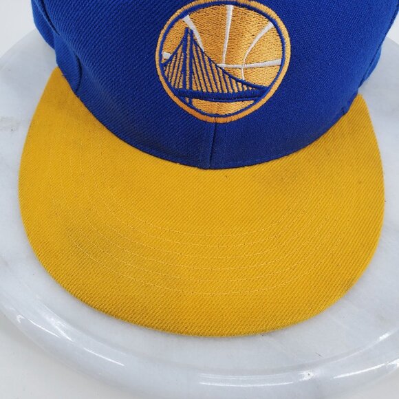 Golden State Warriors Blue and Yellow Men's Snapback NBA Hat Cap - Picture 11 of 13